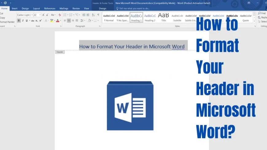 How to Format Your Header in Microsoft Word?